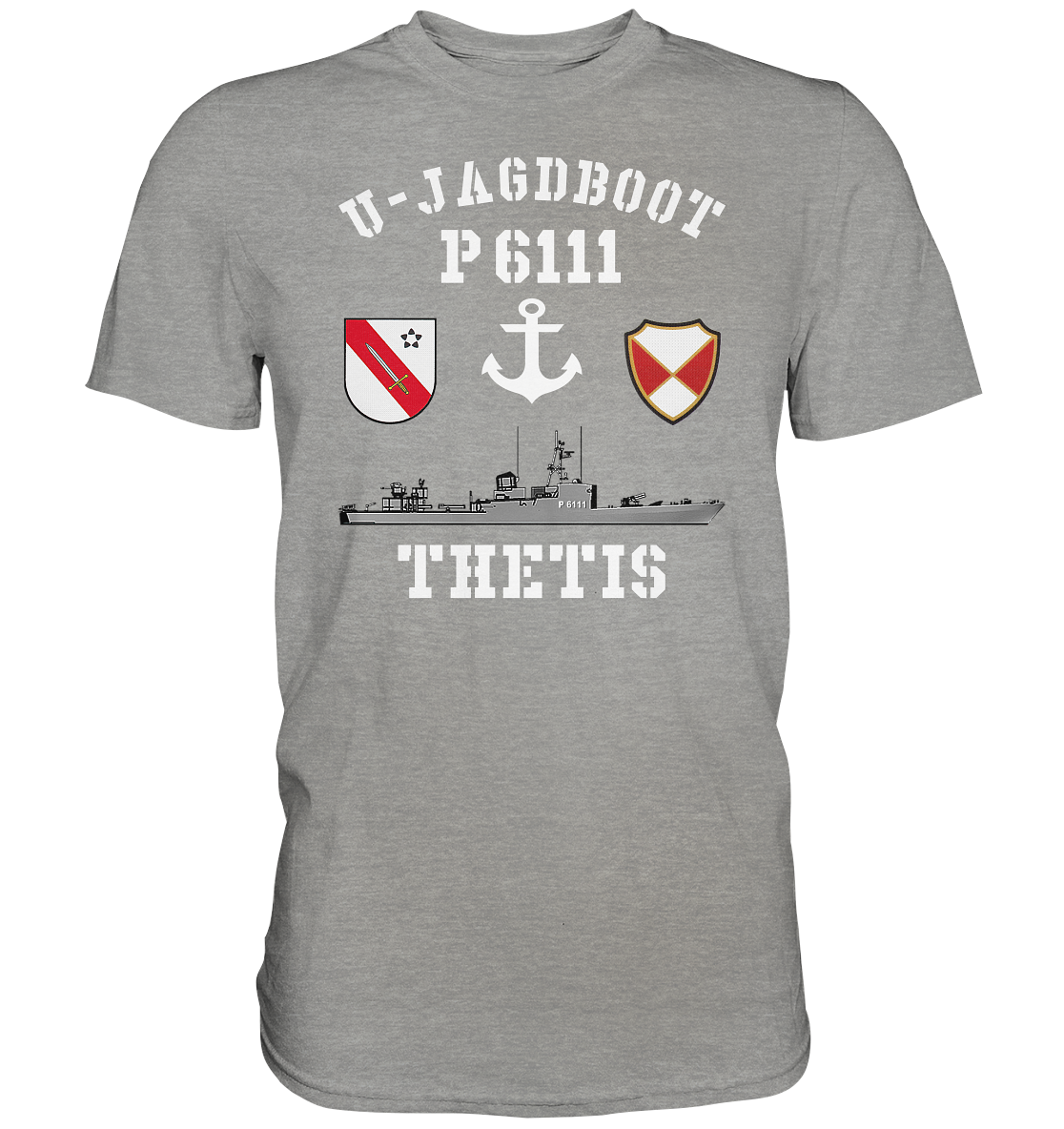 U-Jagdboot P6111 THETIS Anker - Premium Shirt
