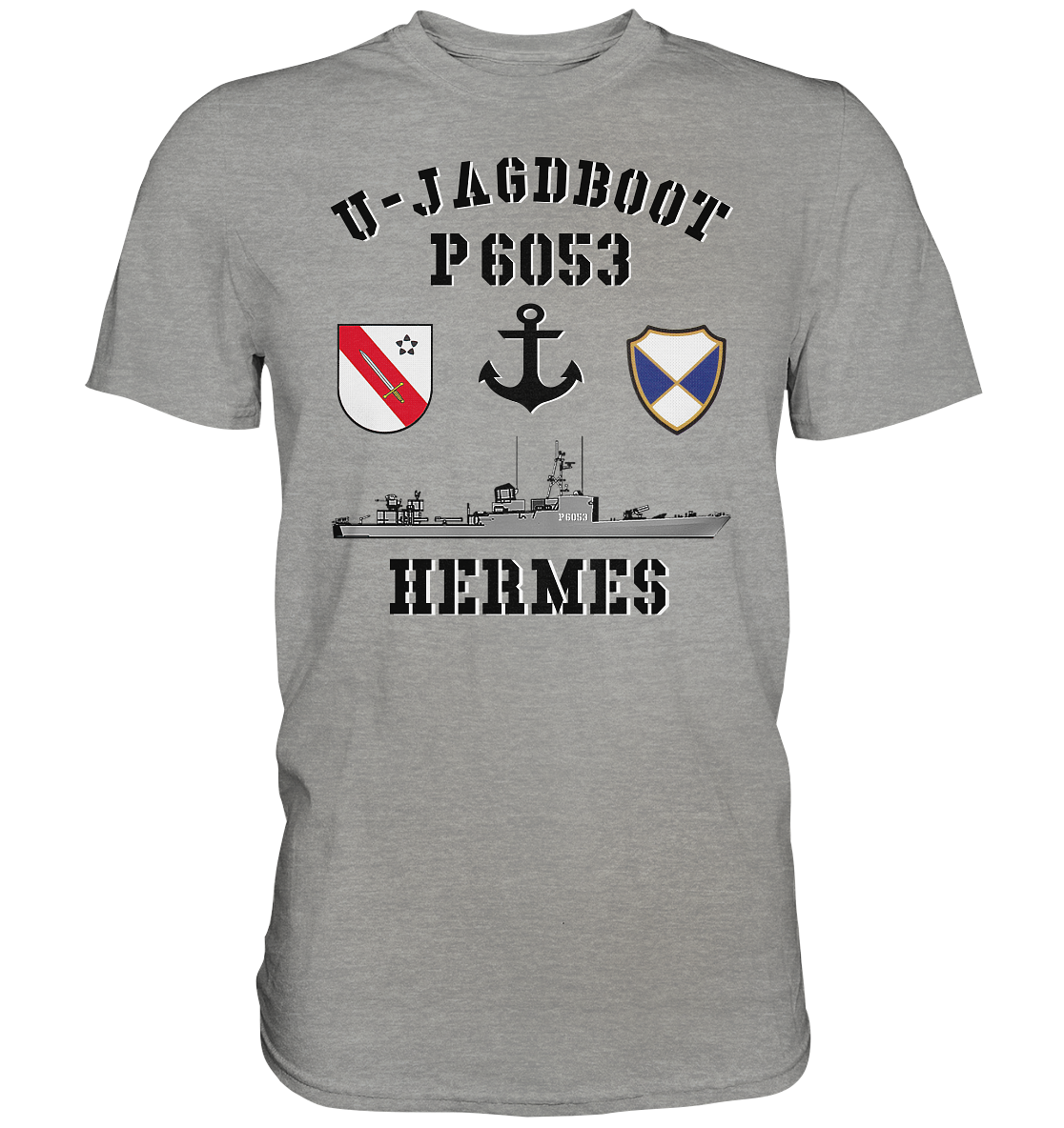 U-Jagdboot P6053 HERMES Anker - Premium Shirt