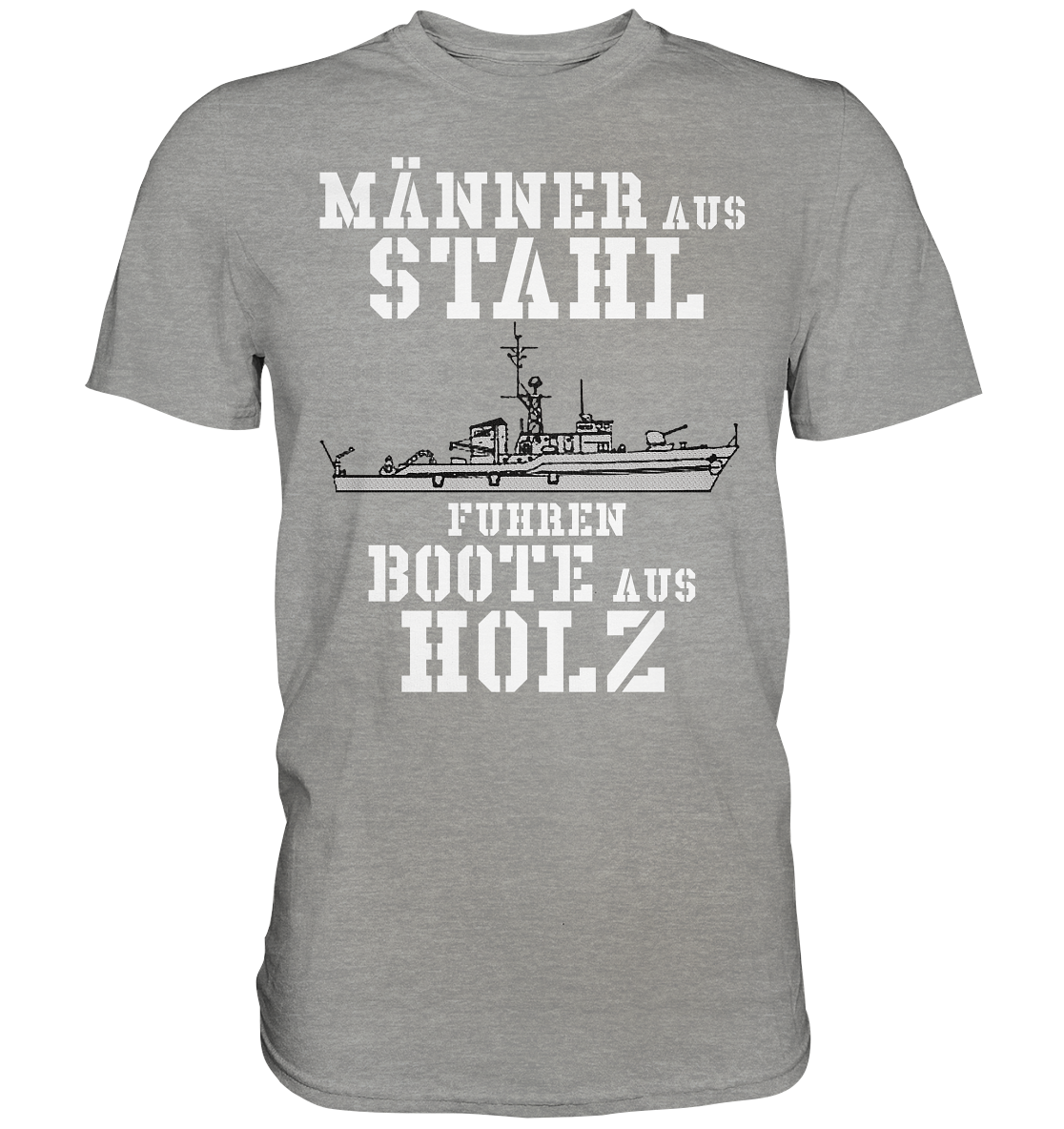 Männer aus Stahl... KM-Boot Lindau-Klasse - Premium Shirt