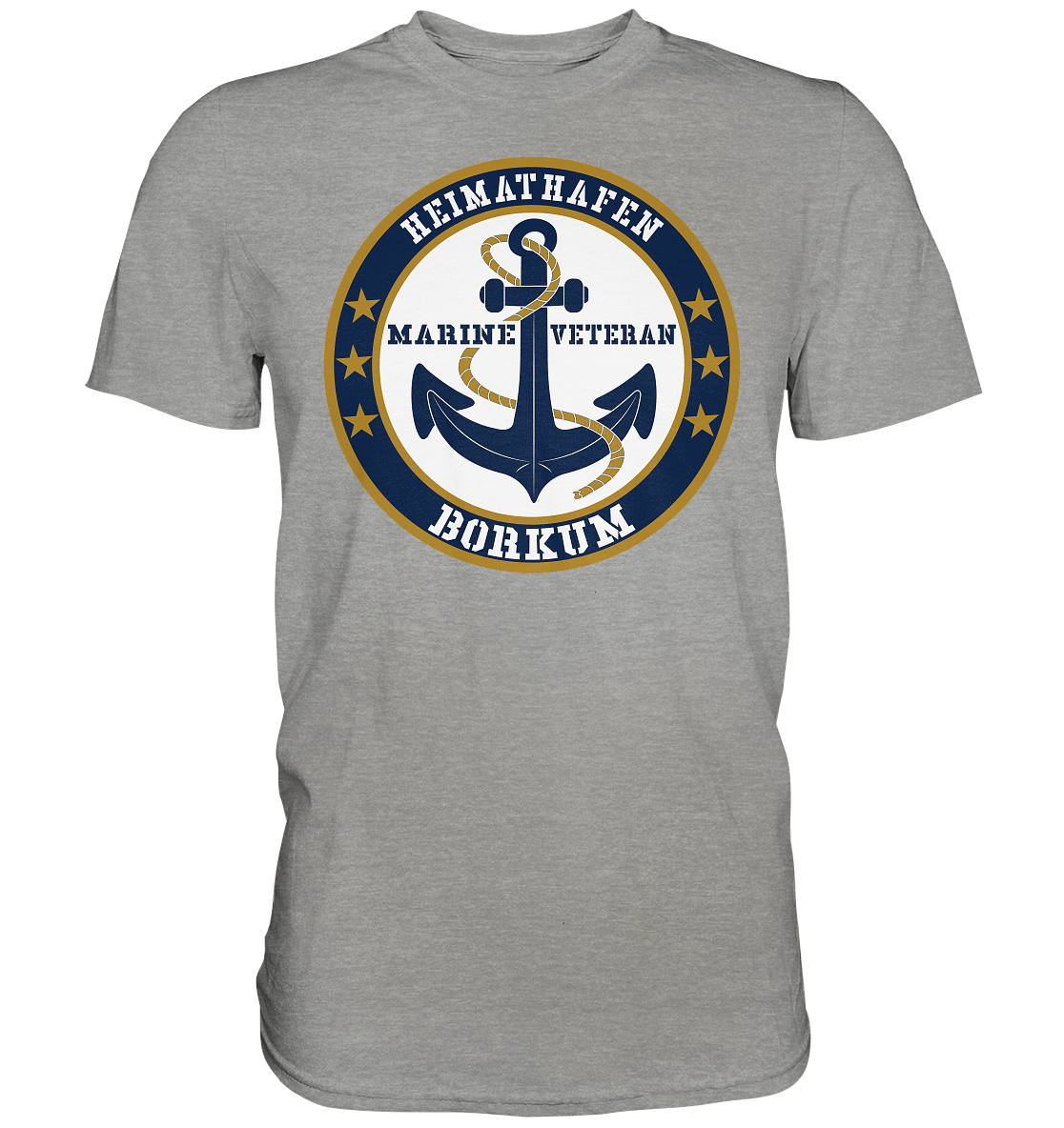 Heimathafen BORKUM Marine Veteran - Premium Shirt