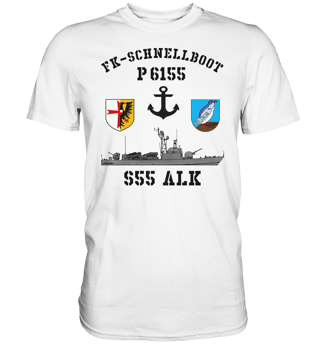 FK-Schnellboot P6155 ALK Anker - Premium Shirt