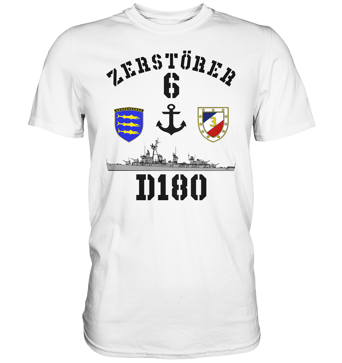 D180 ZERSTÖRER 6 Anker - Premium Shirt