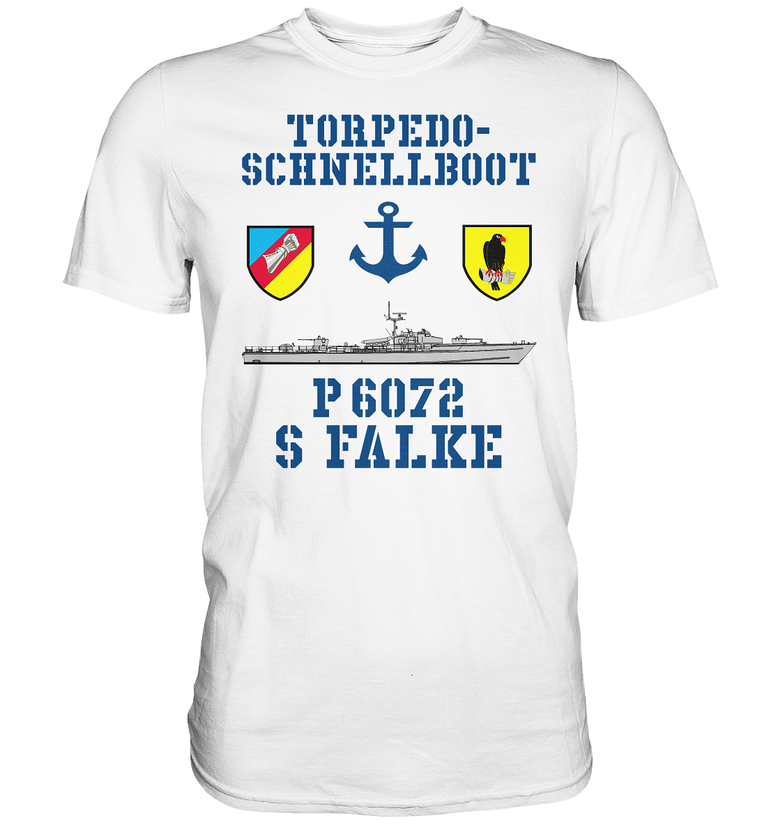 Torpedo-Schnellboot P6072 FALKE Anker - Premium Shirt