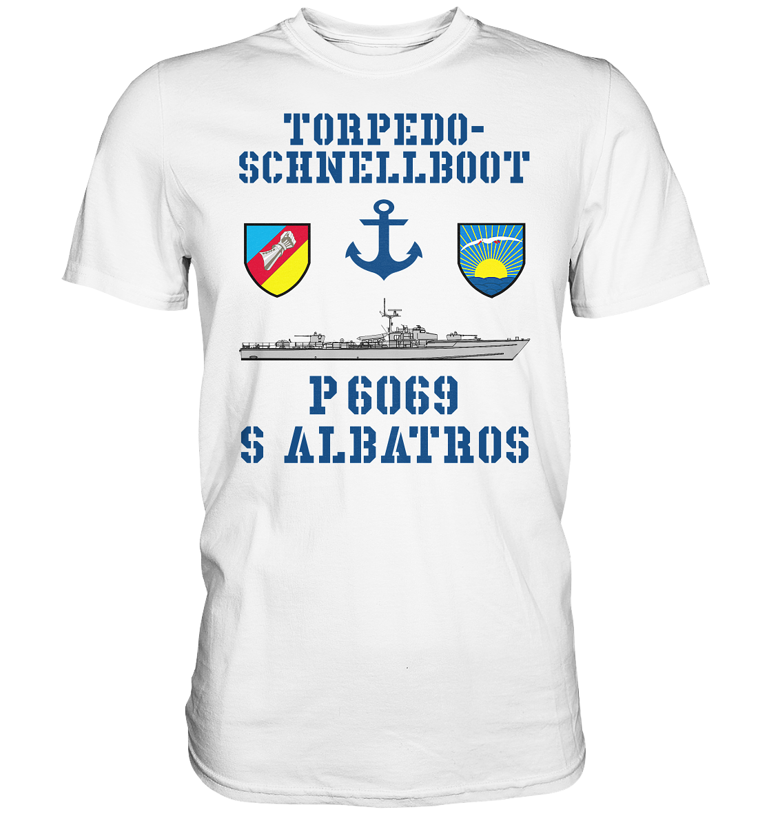Torpedo-Schnellboot P6069 ALBATROS Anker - Premium Shirt