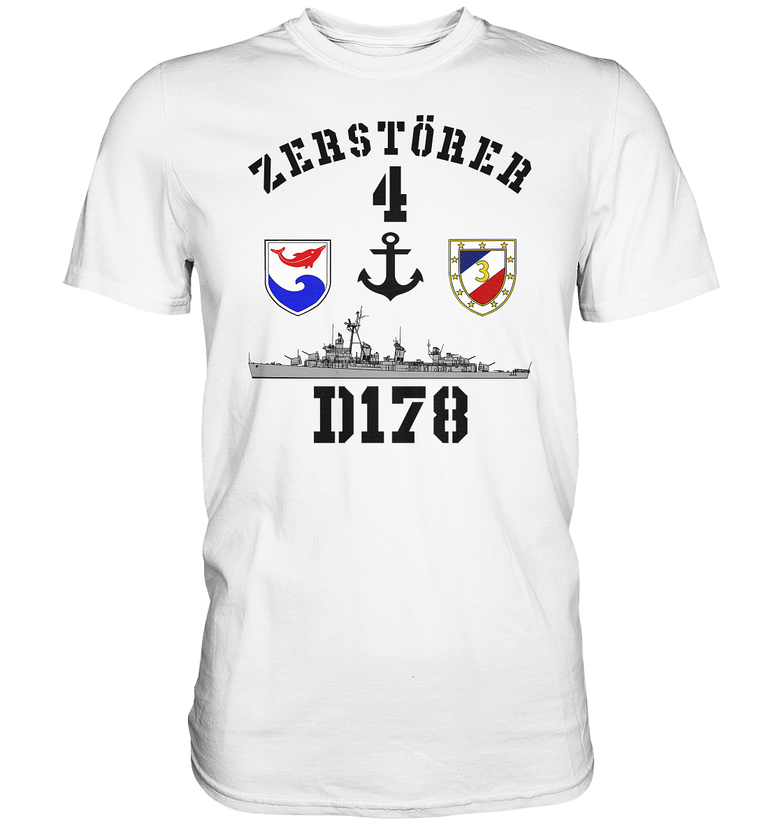 D178 ZERSTÖRER 4 Anker - Premium Shirt
