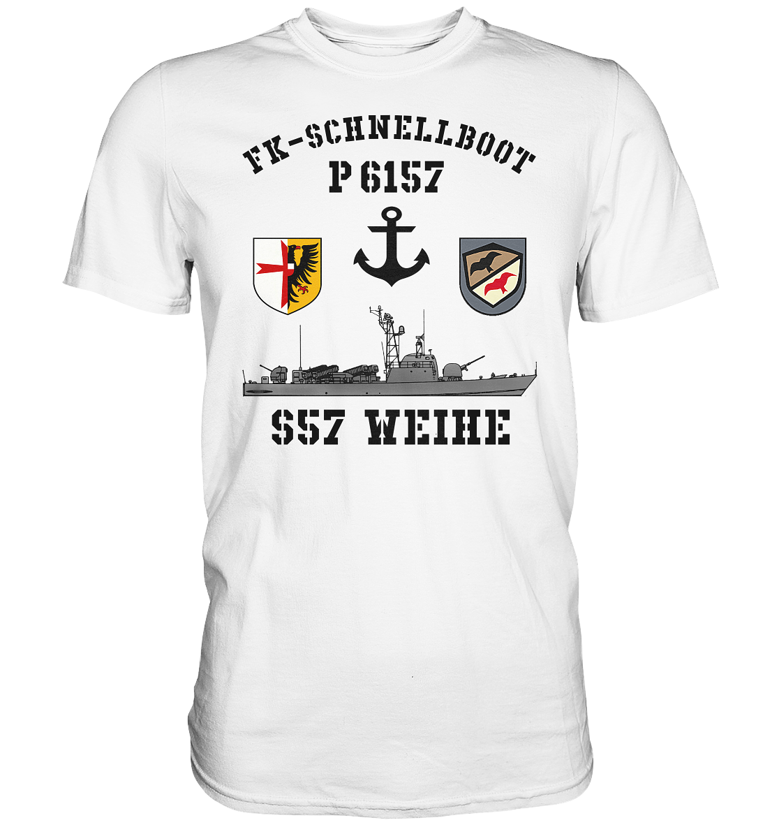 FK-Schnellboot P6157 WEIHE Anker - Premium Shirt