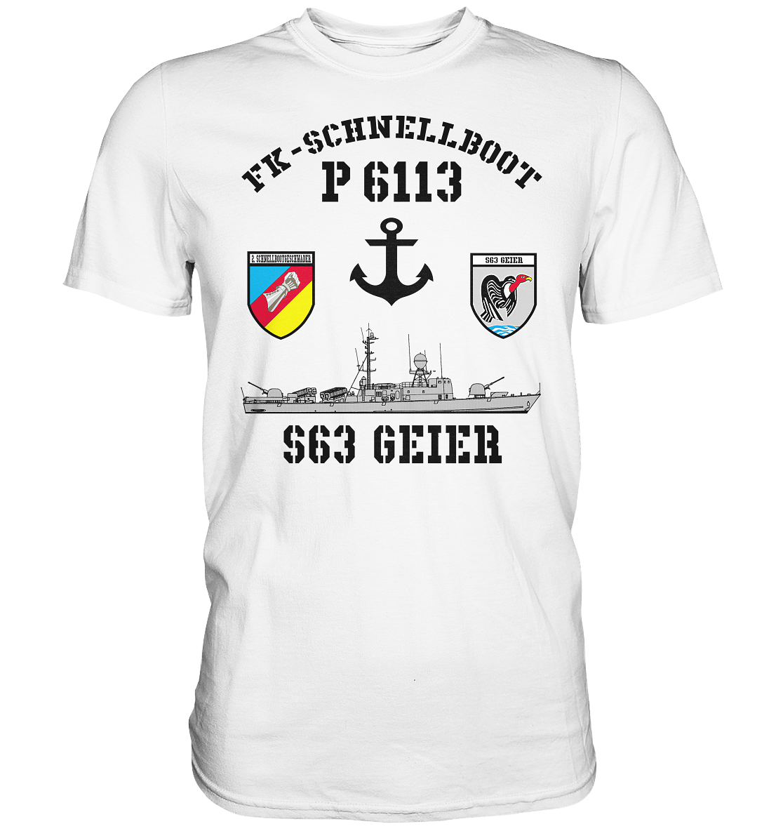 FK-Schnellboot P6113 GEIER 2.SG Anker - Premium Shirt