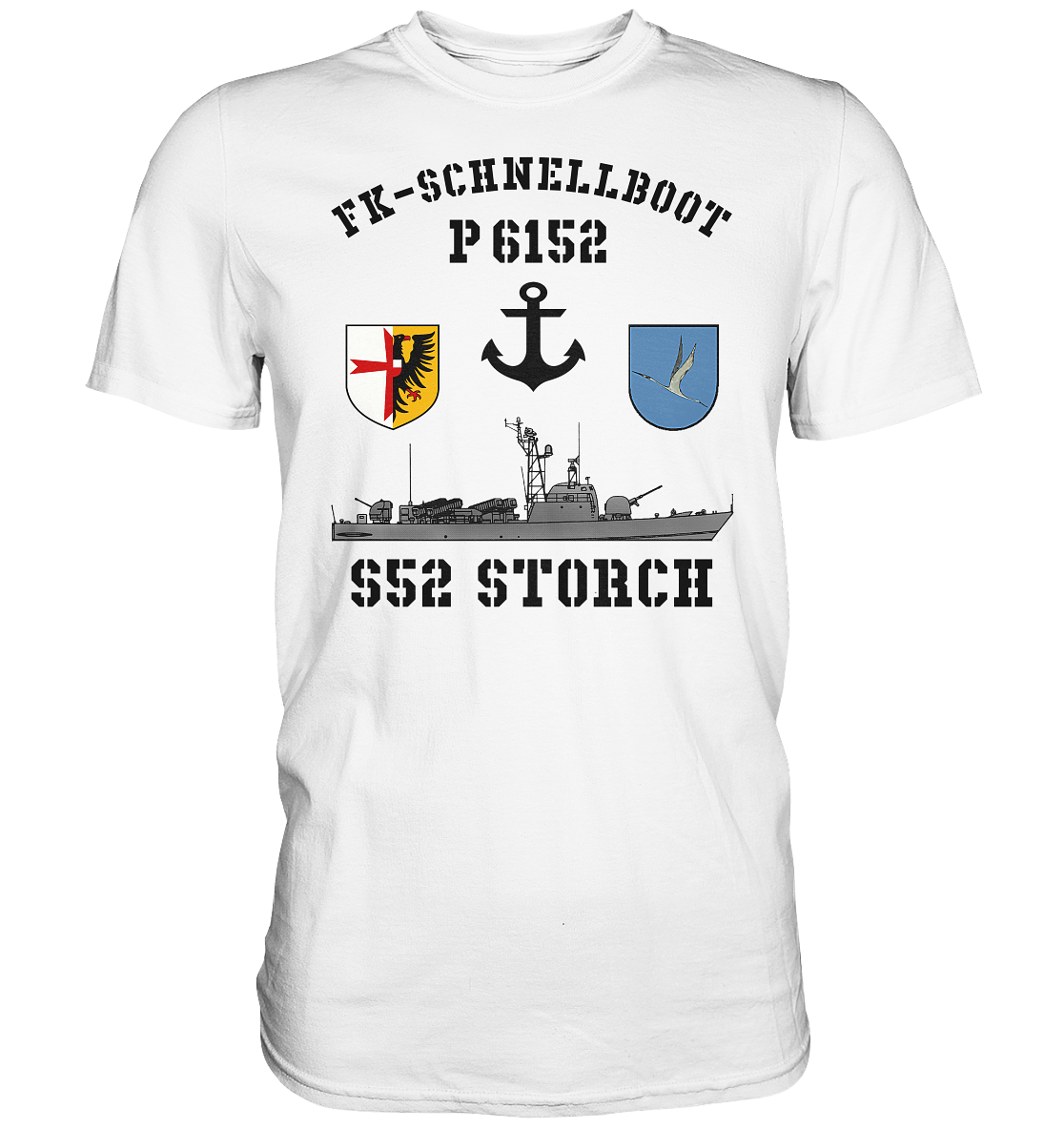 FK-Schnellboot P6152 STORCH Anker - Premium Shirt