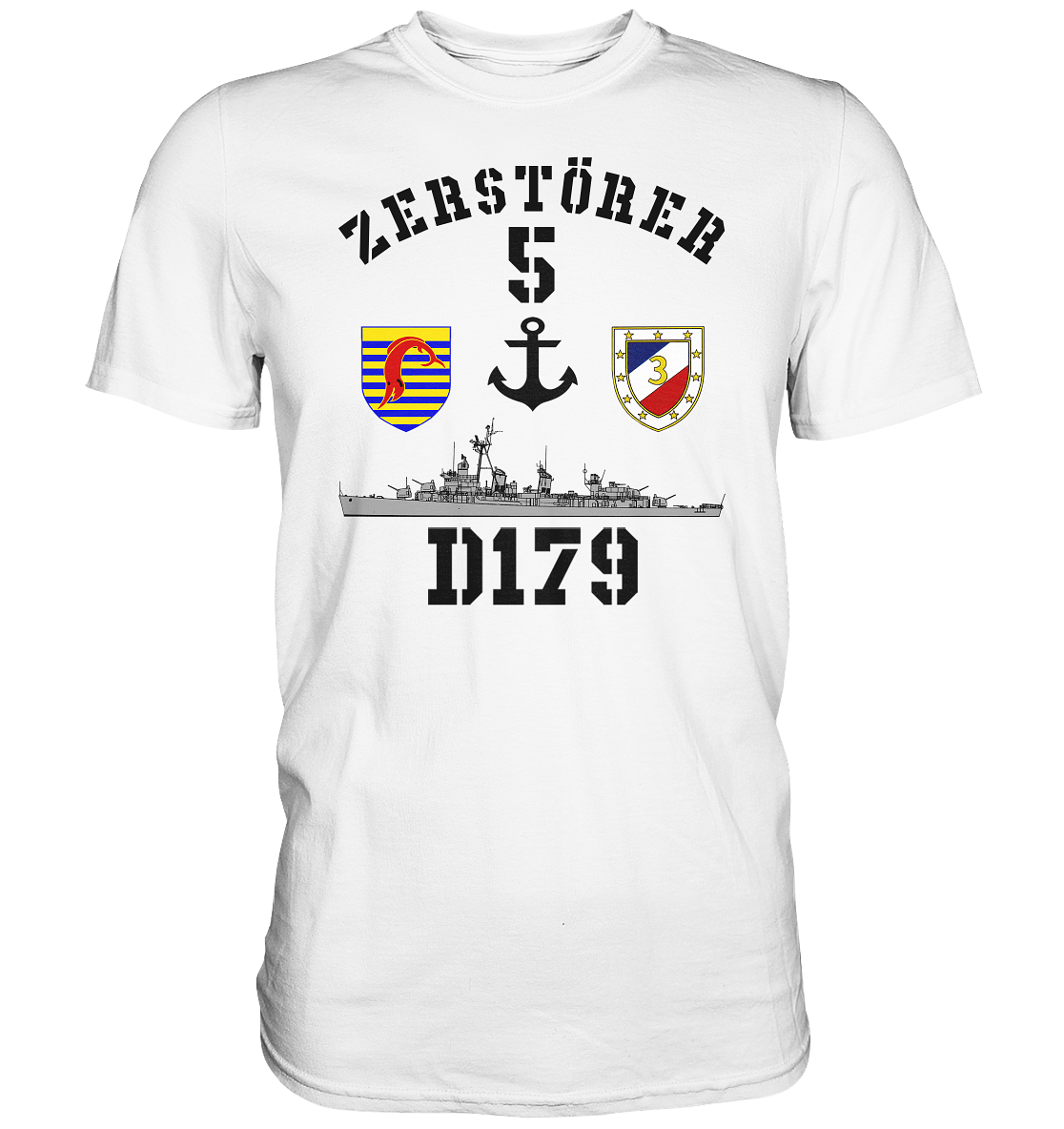 D179 ZERSTÖRER 5 Anker - Premium Shirt