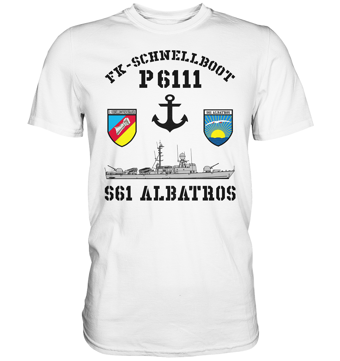 FK-Schnellboot P6111 ALBATROS 2.SG Anker - Premium Shirt