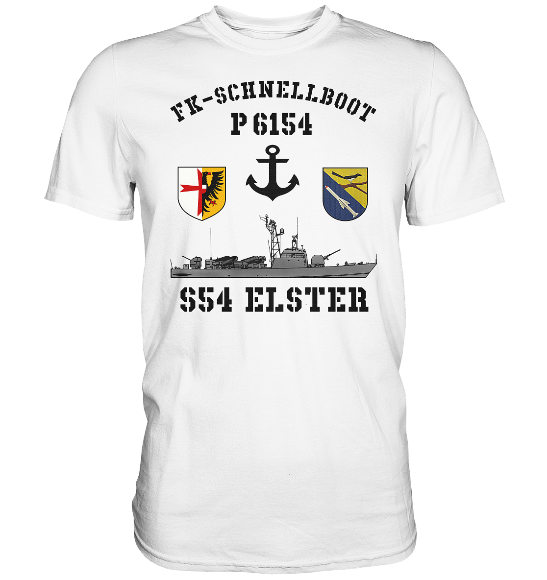 FK-Schnellboot P6154 ELSTER Anker - Premium Shirt