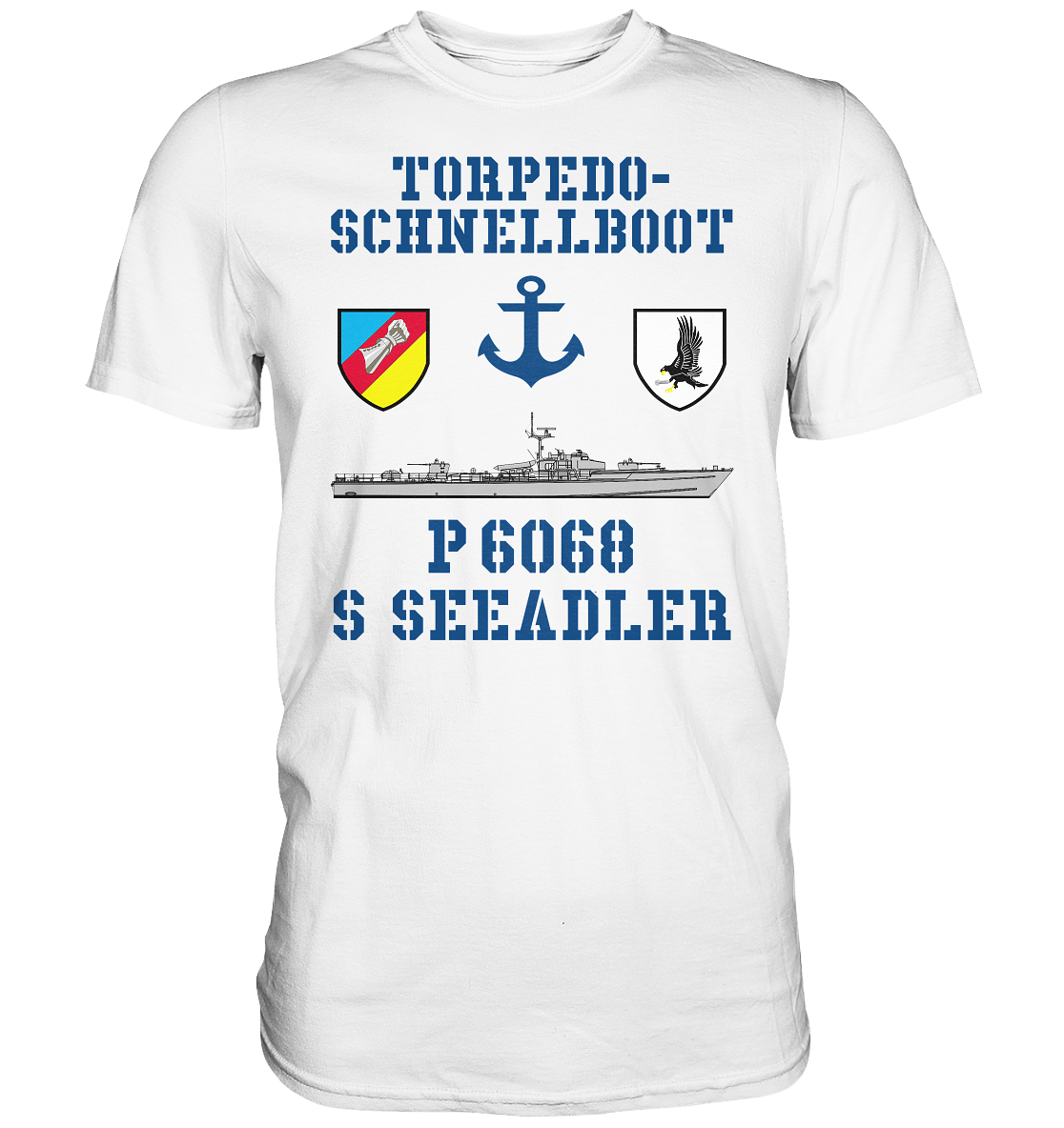 Torpedo-Schnellboot P6068 SEEADLER Anker - Premium Shirt