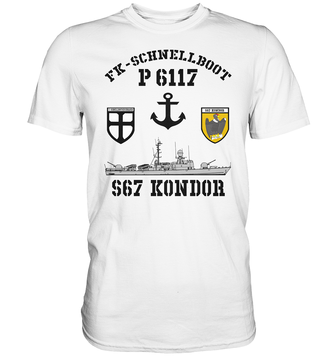 FK-Schnellboot P6117 KONDOR 7.SG Anker - Premium Shirt
