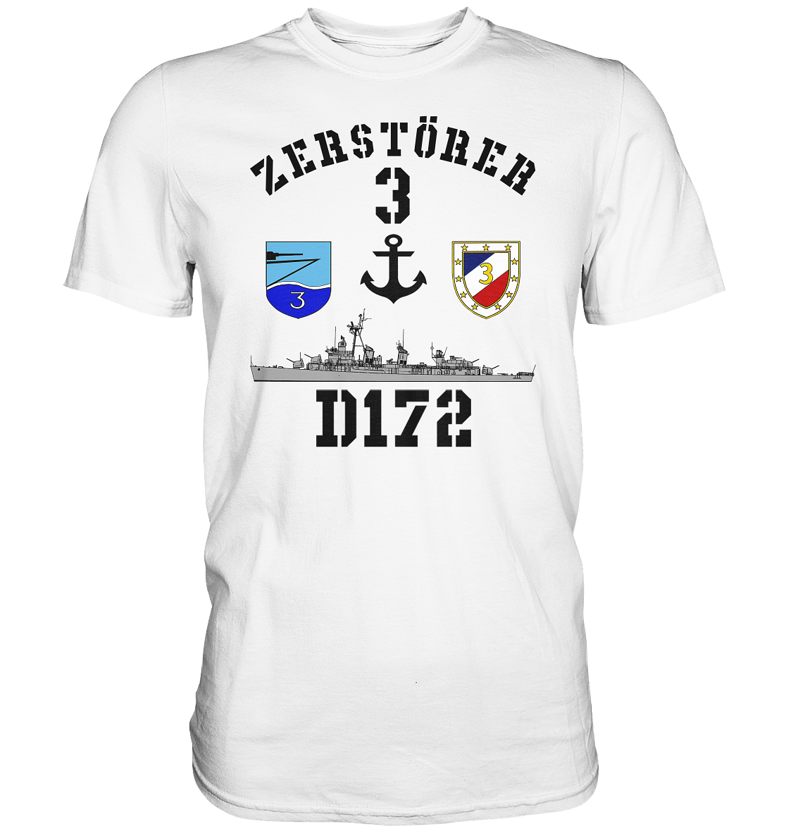 D172 ZERSTÖRER 3 Anker - Premium Shirt