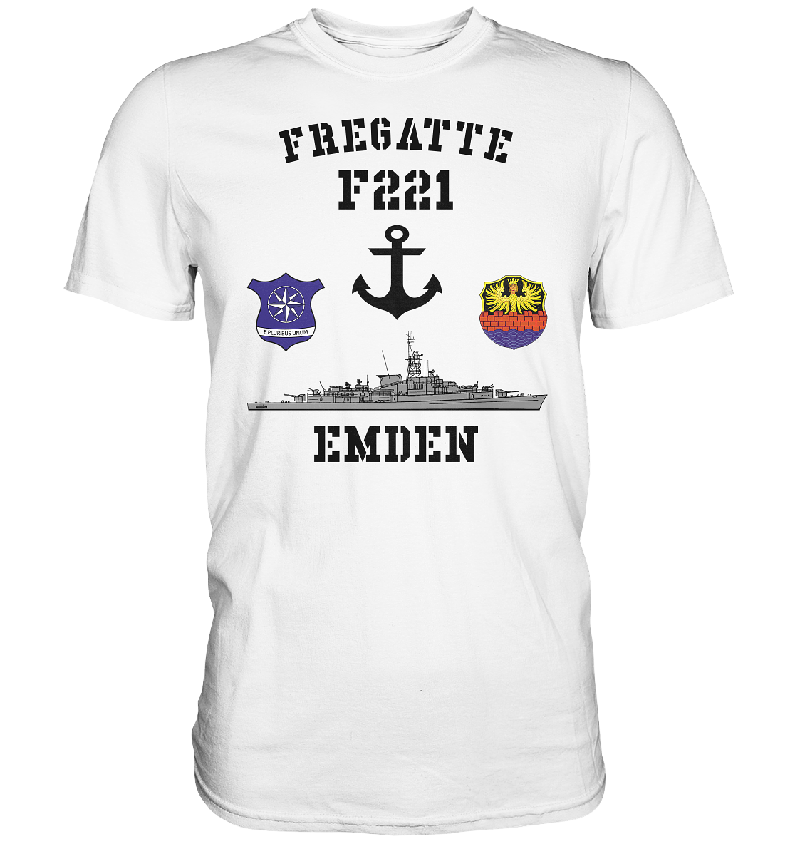 Fregatte F221 EMDEN Anker - Premium Shirt