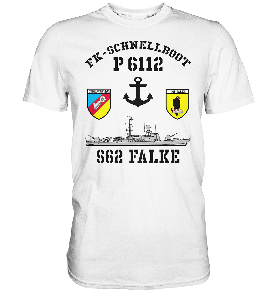 FK-Schnellboot P6112 FALKE 2.SG Anker - Premium Shirt