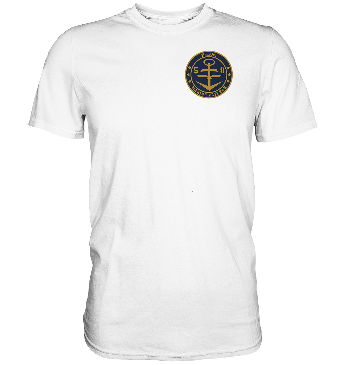 Marine Veteran 56er FLUGAUSRÜSTUNG Brustlogo - Premium Shirt