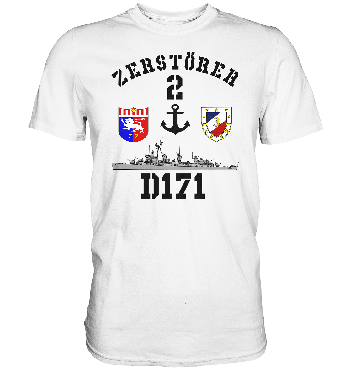 D171 ZERSTÖRER 2 Anker - Premium Shirt