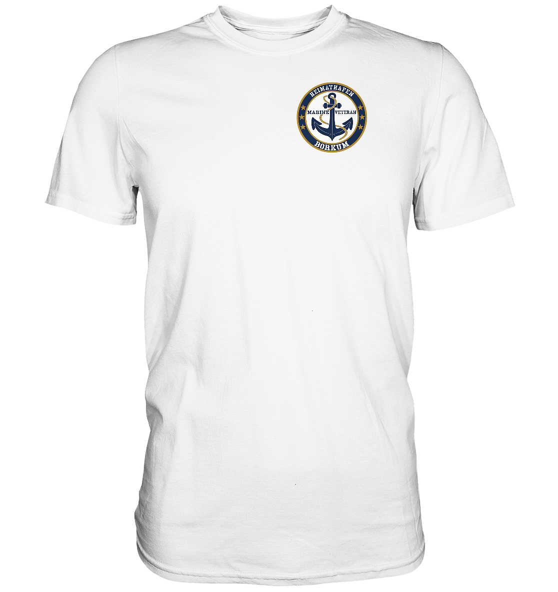 Marine Veteran Heimathafen BORKUM - Premium Shirt