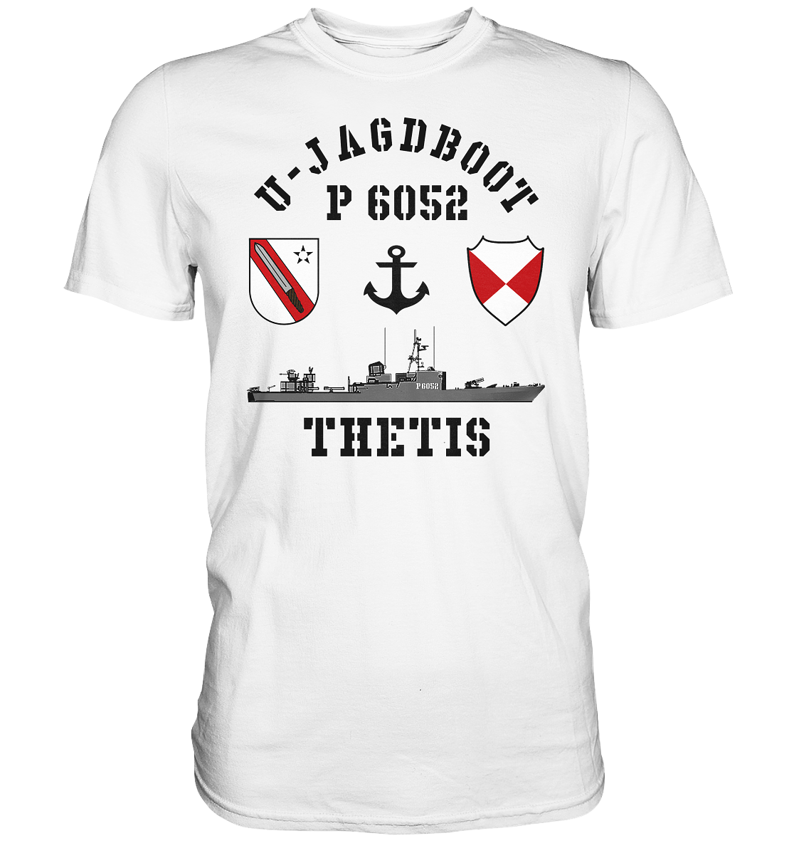 U-Jagdboot P6052 THETIS Anker - Premium Shirt