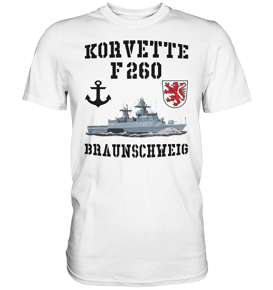 Korvette F260 BRAUNSCHWEIG Anker - Premium Shirt