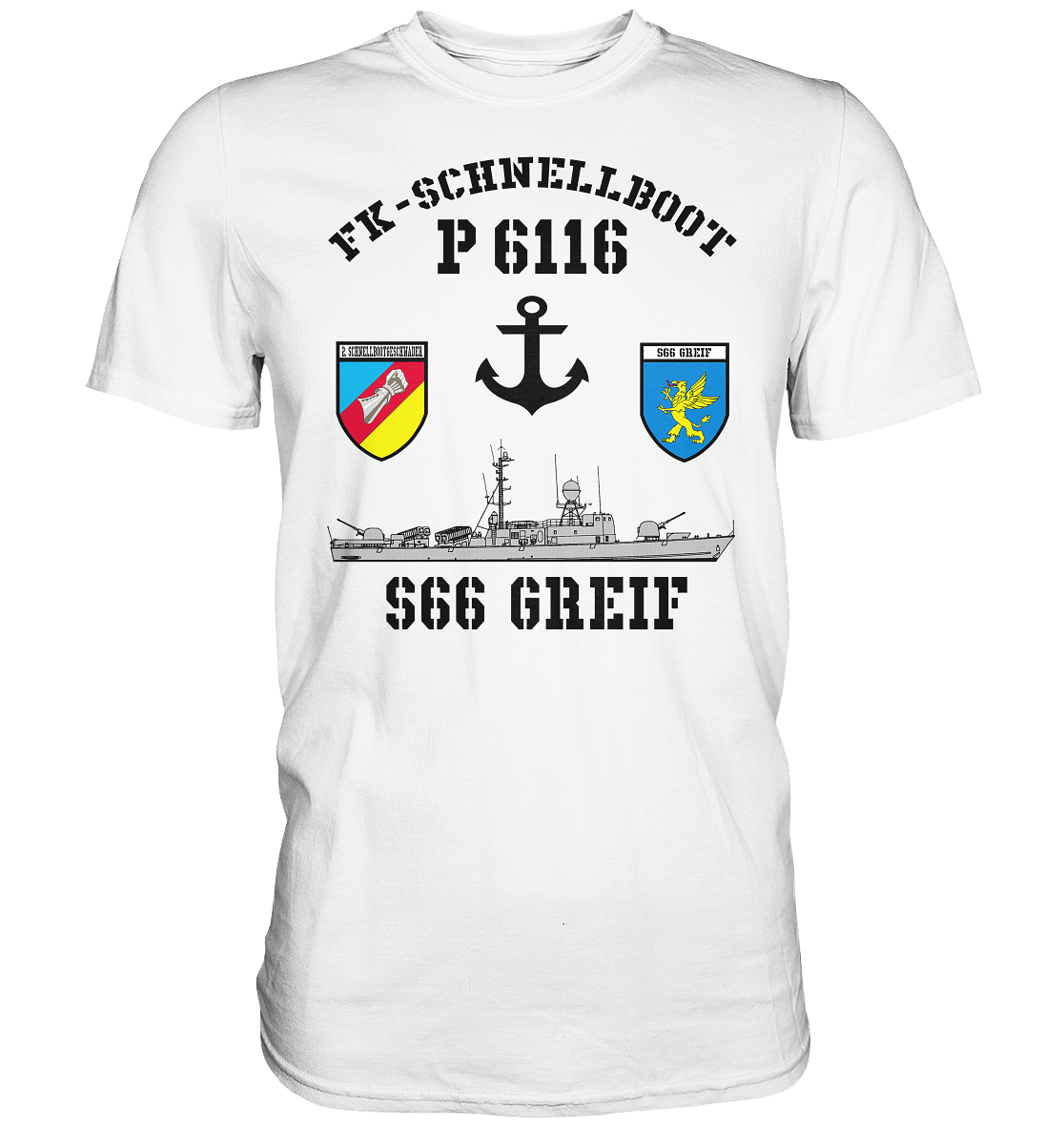 FK-Schnellboot P6116 GREIF 2.SG Anker - Premium Shirt