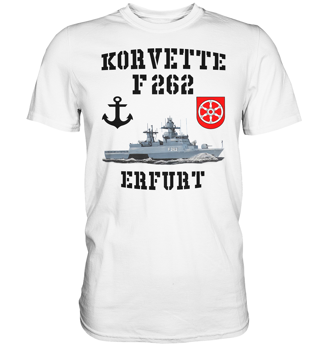 Korvette F262 ERFURT Anker - Premium Shirt