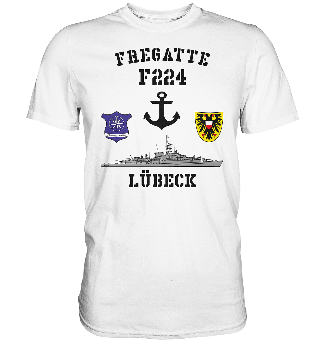 Fregatte F224 LÜBECK Anker - Premium Shirt