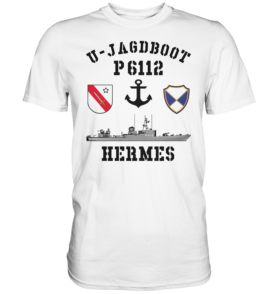 U-Jagdboot P6112 HERMES Anker - Premium Shirt