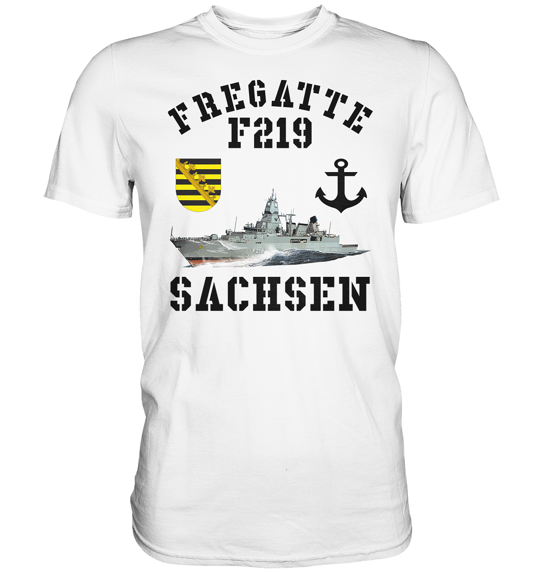 Fregatte F219 SACHSEN Anker - Premium Shirt