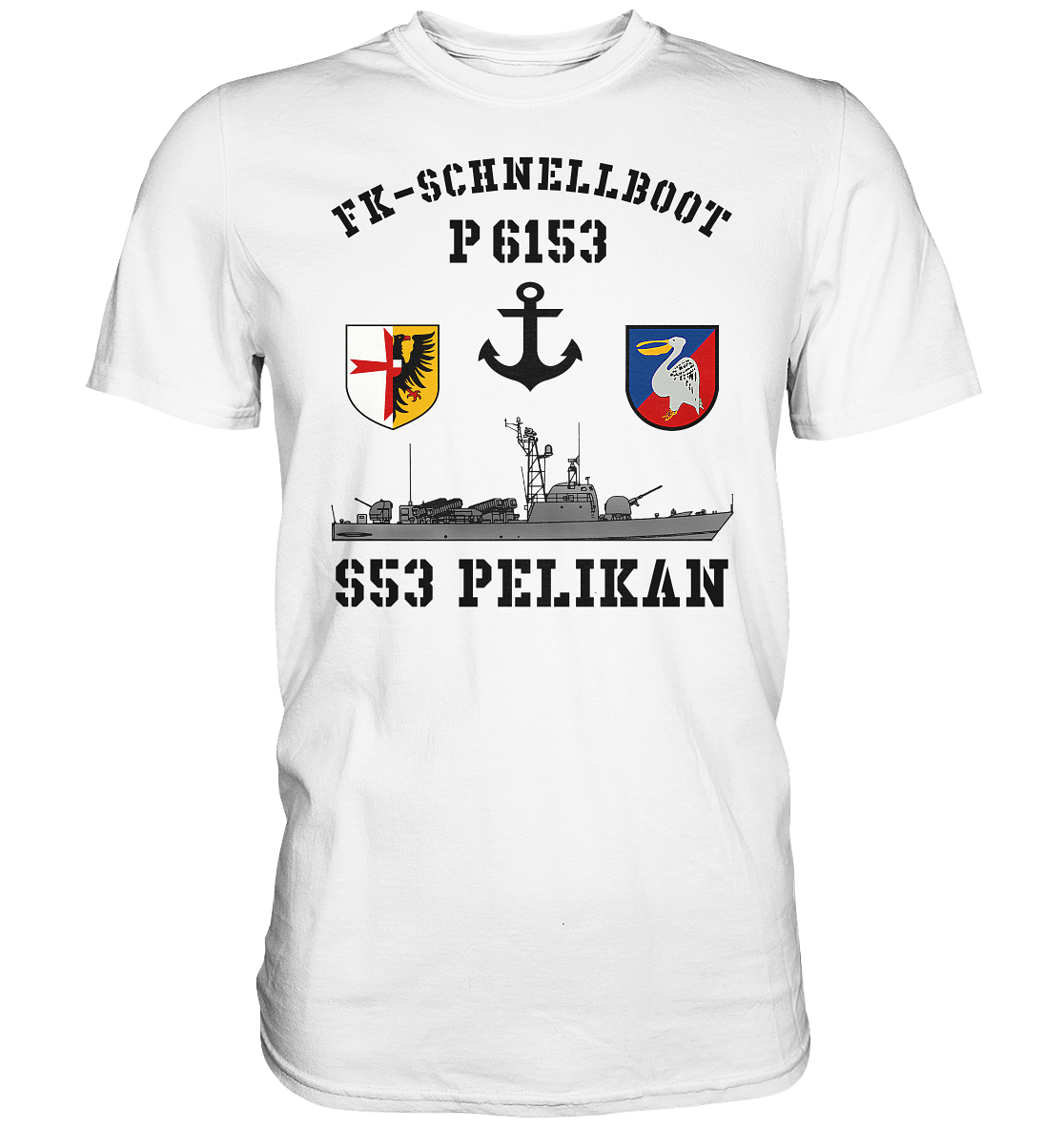 FK-Schnellboot P6153 PELIKAN Anker - Premium Shirt