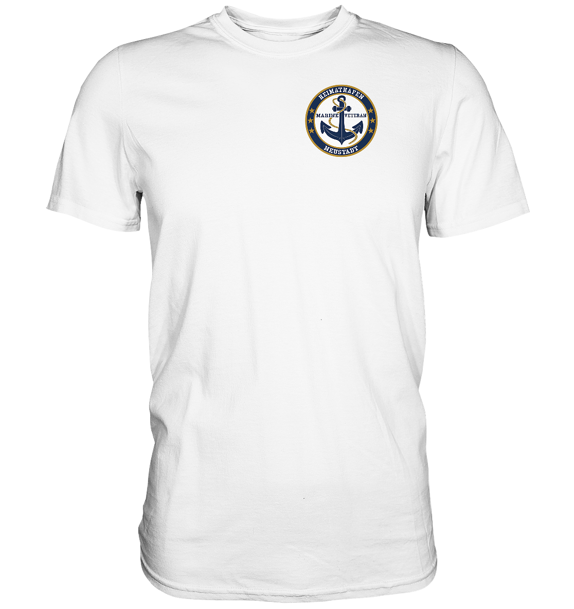 Marine Veteran Heimathafen NEUSTADT Brustlogo - Premium Shirt