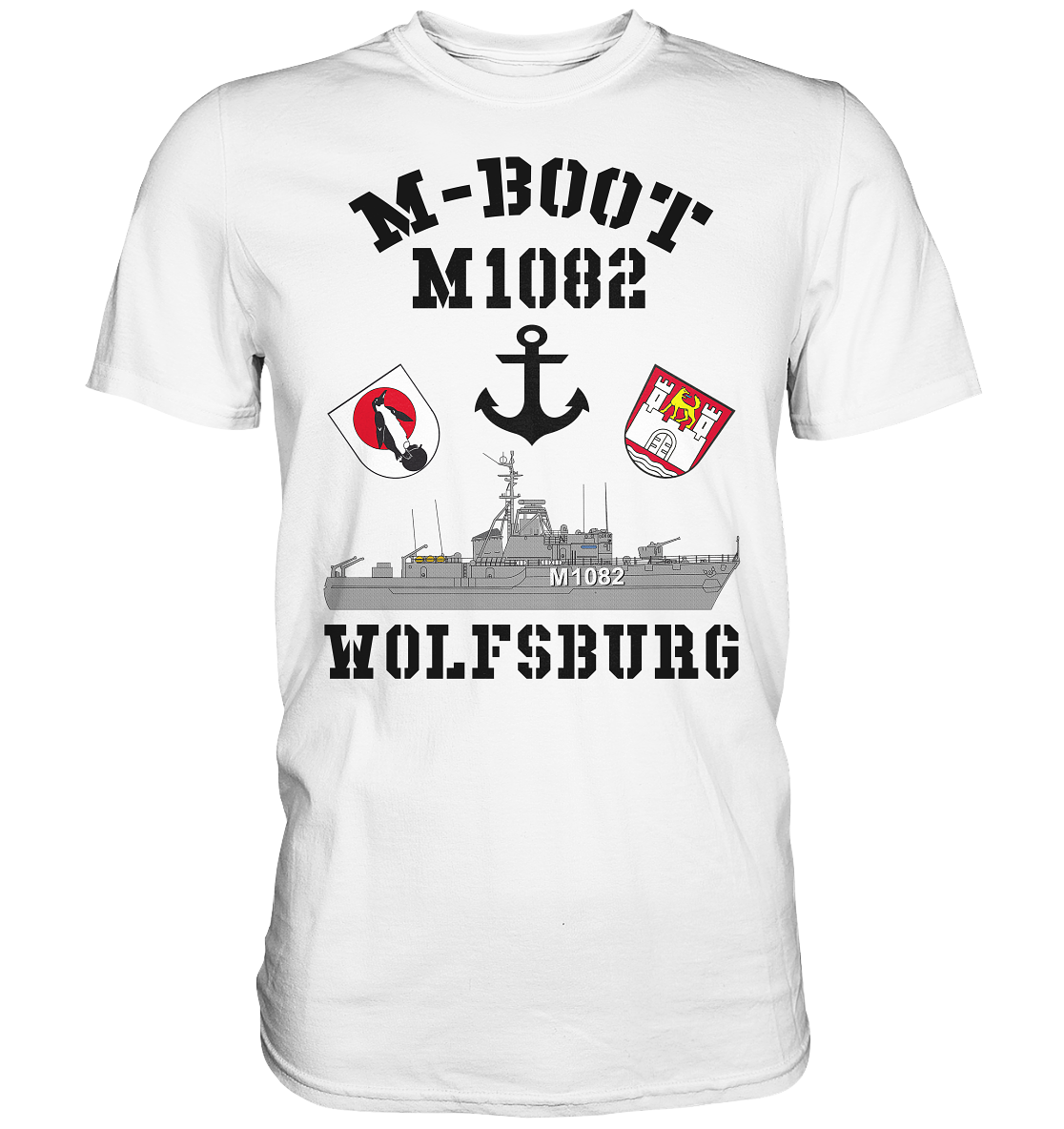 M-Boot M1082 WOLFSBURG Anker (HL) - Premium Shirt