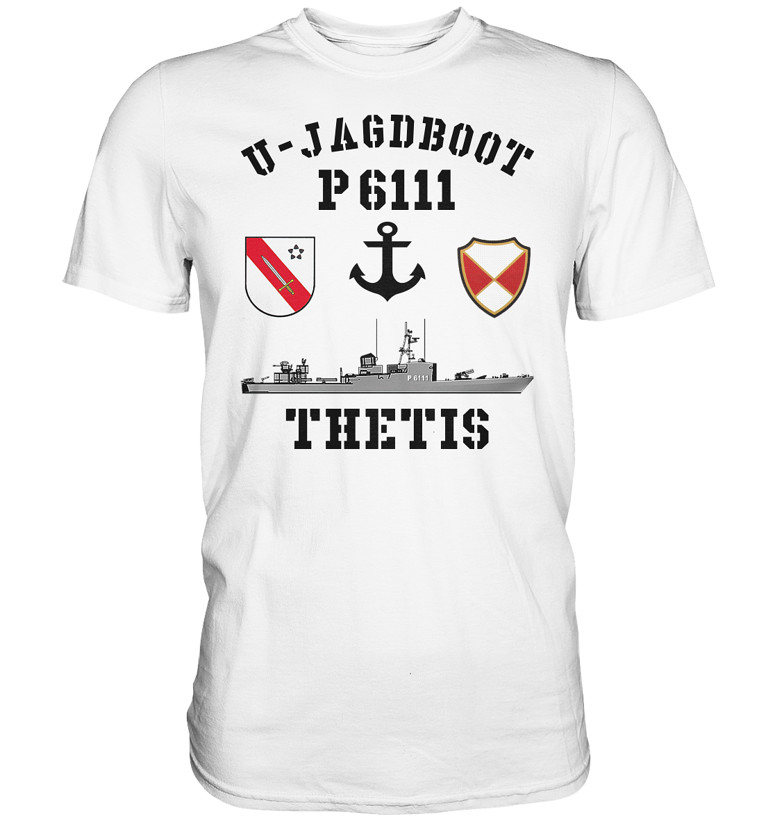 U-Jagdboot P6111 THETIS Anker - Premium Shirt
