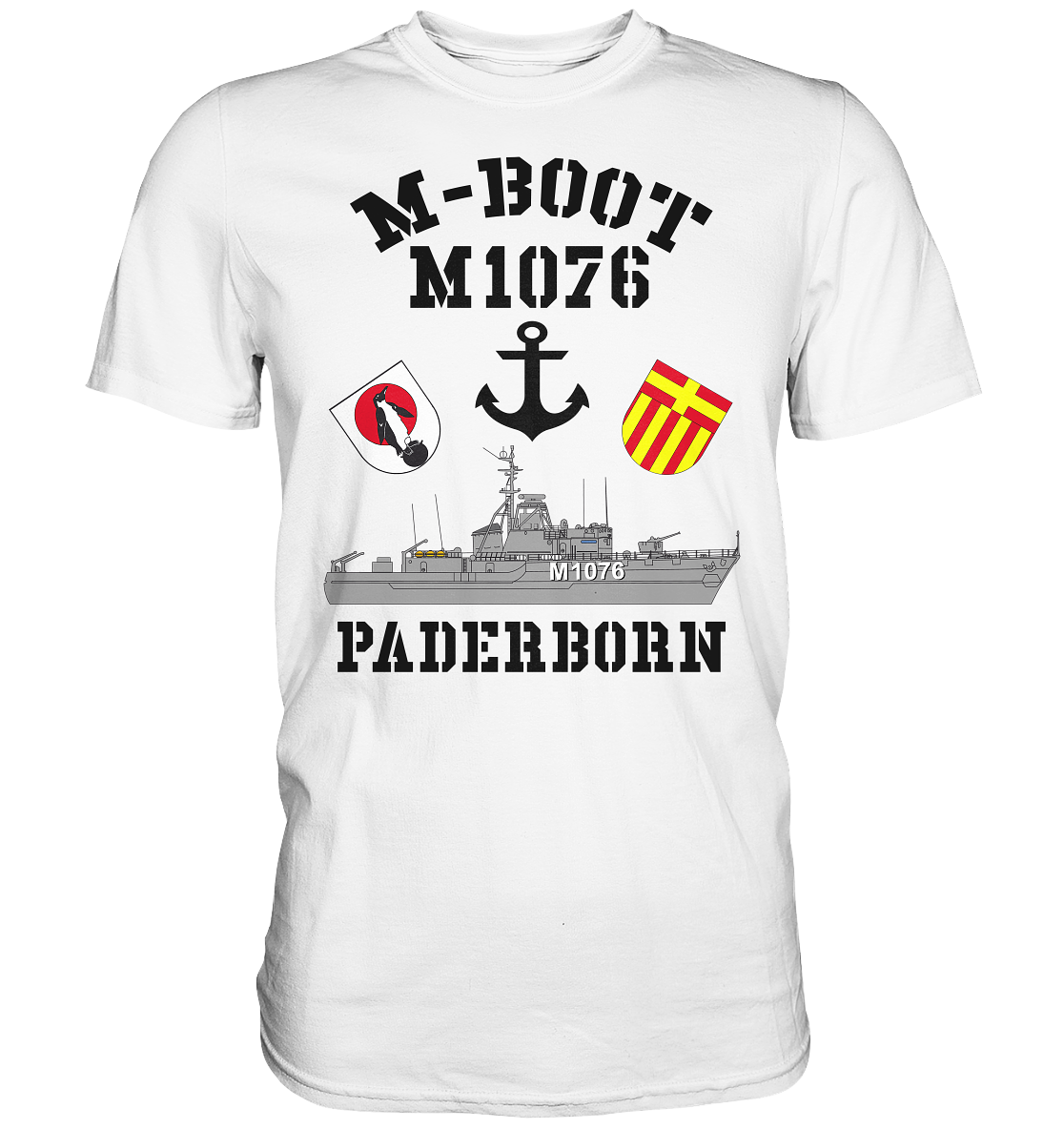 M-Boot M1076 PADERBORN Anker (HL) - Premium Shirt