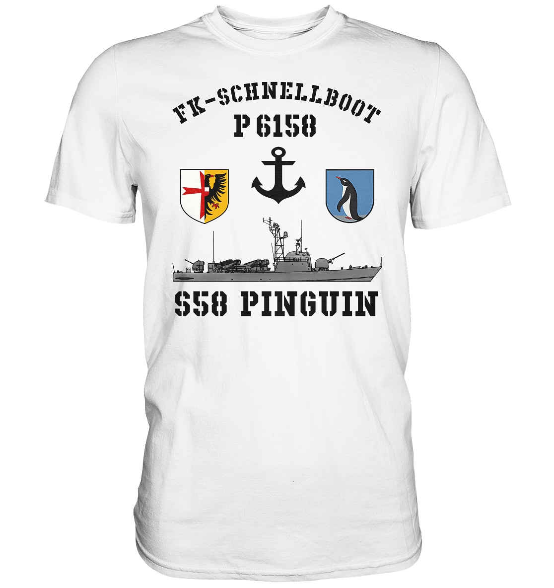 FK-Schnellboot P6158 PINGUIN Anker - Premium Shirt