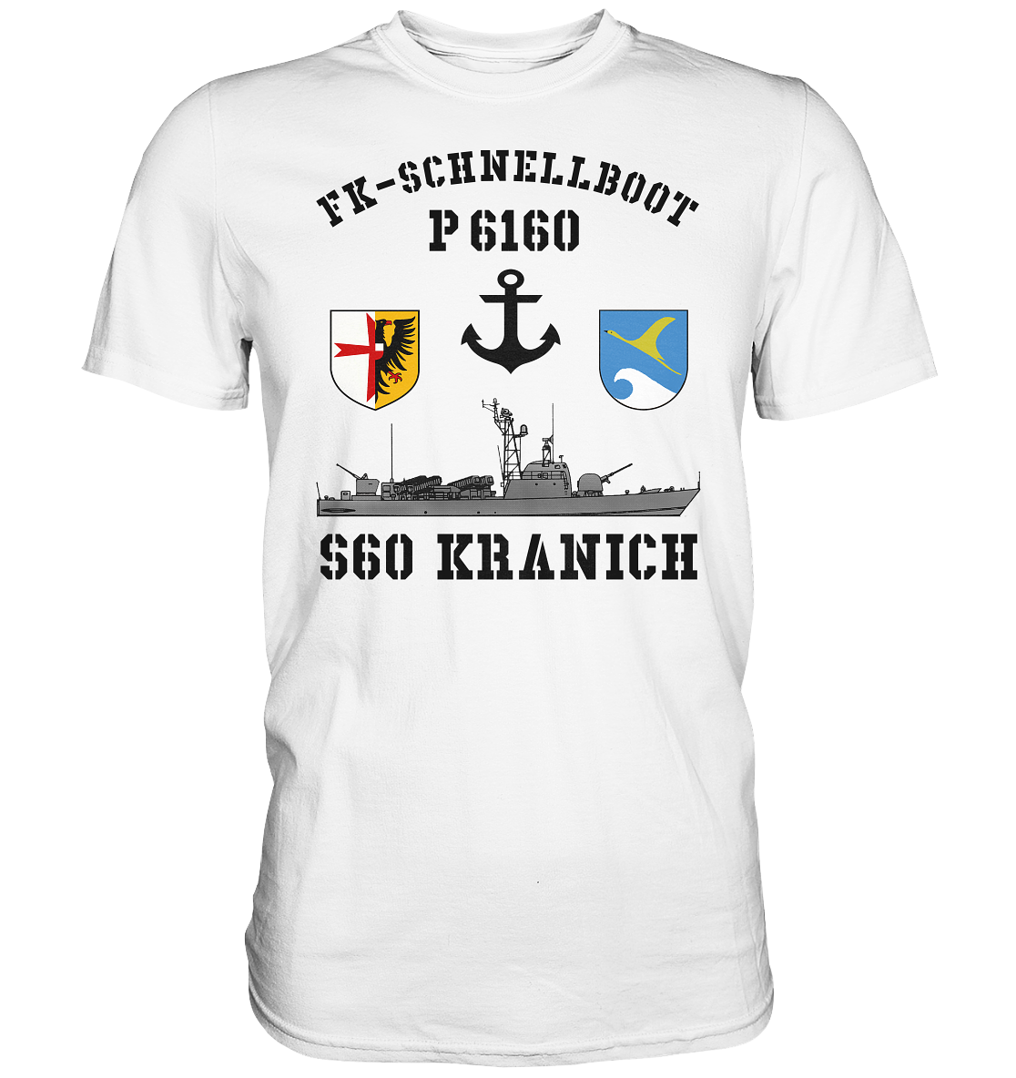 FK-Schnellboot P6160 S60 KRANICH Bofors - Premium Shirt