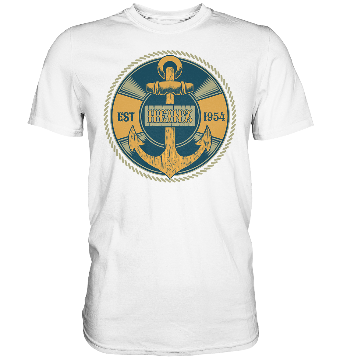 Anker Vorname Geburtsjahr - Premium Shirt