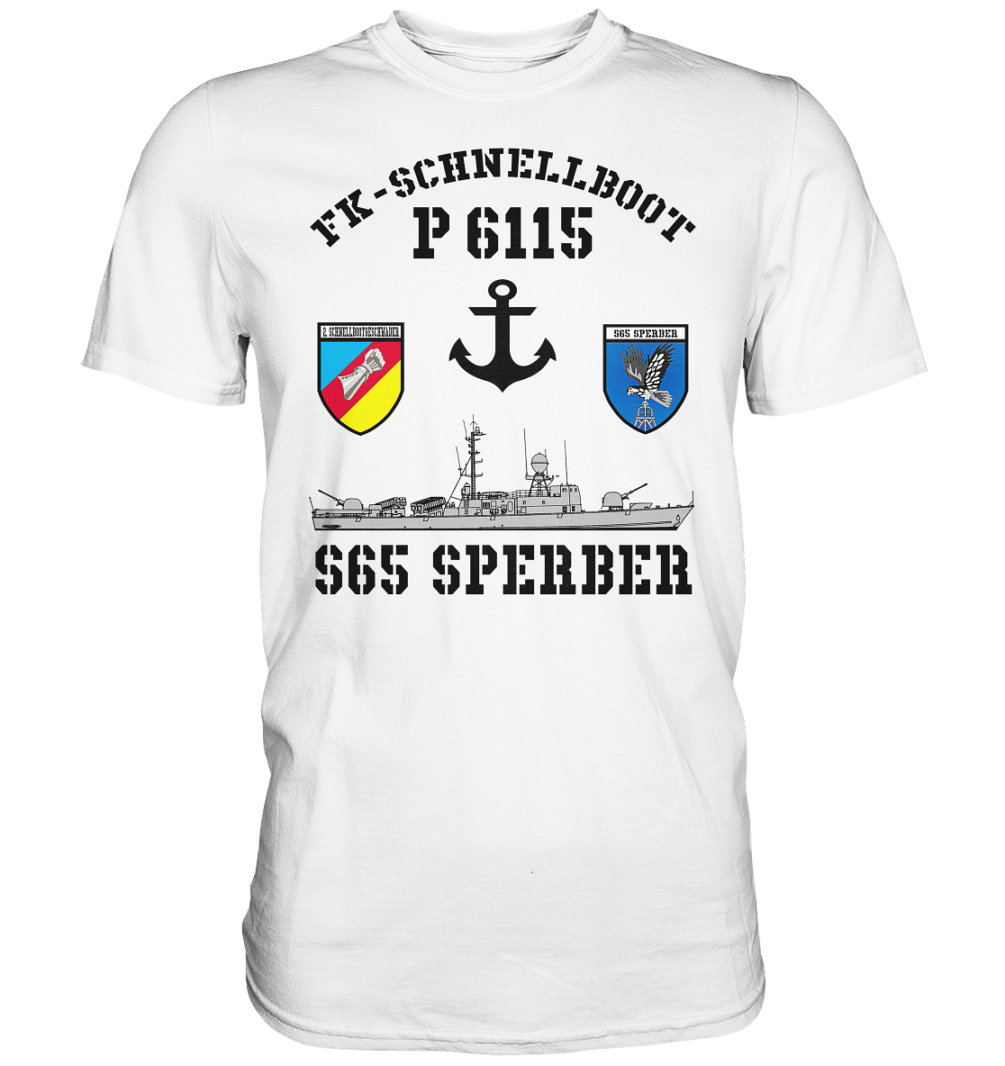 FK-Schnellboot P6115 SPERBER 2.SG Anker - Premium Shirt