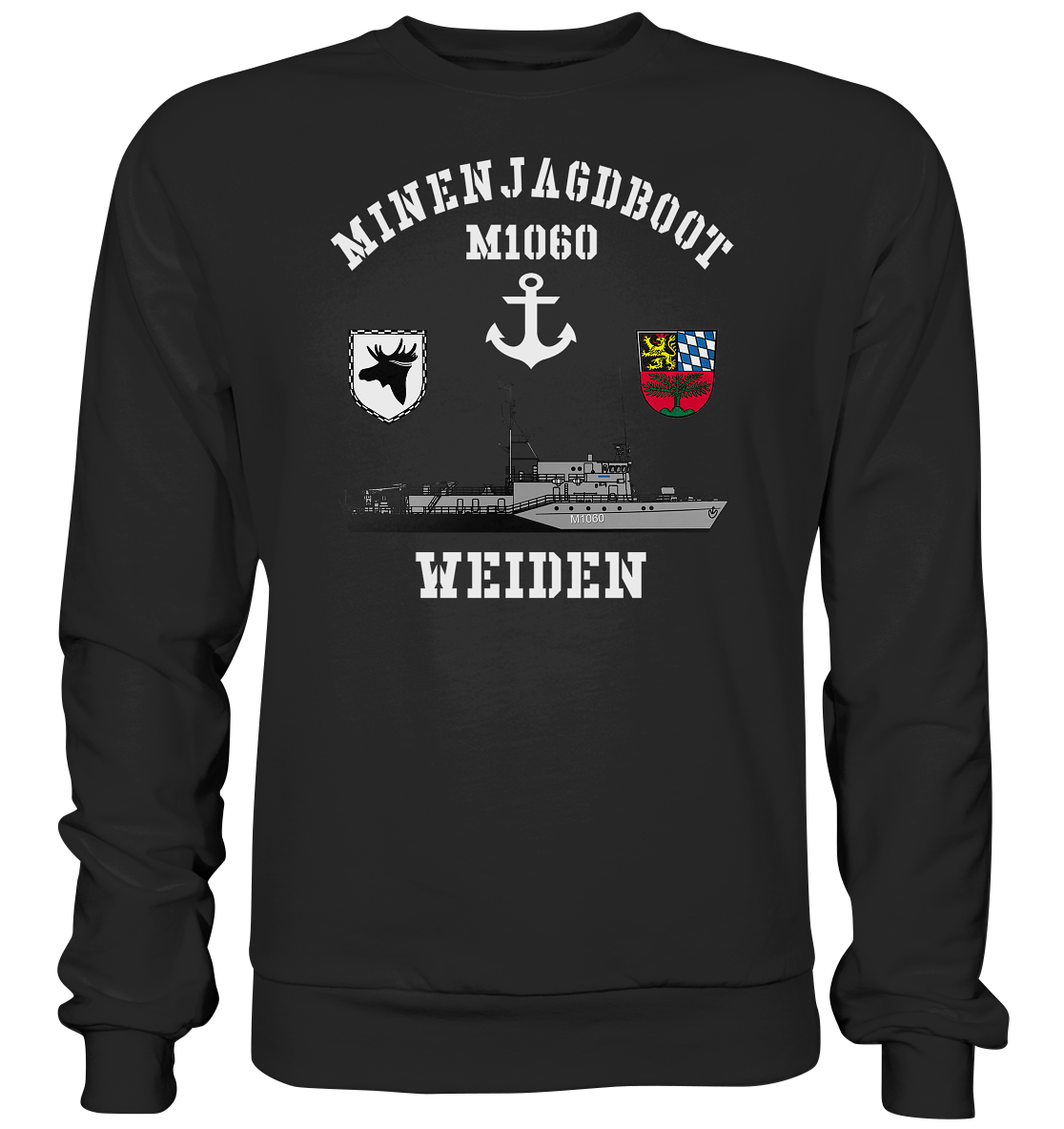 Mij.-Boot M1060 WEIDEN Anker 3.MSG - Premium Sweatshirt