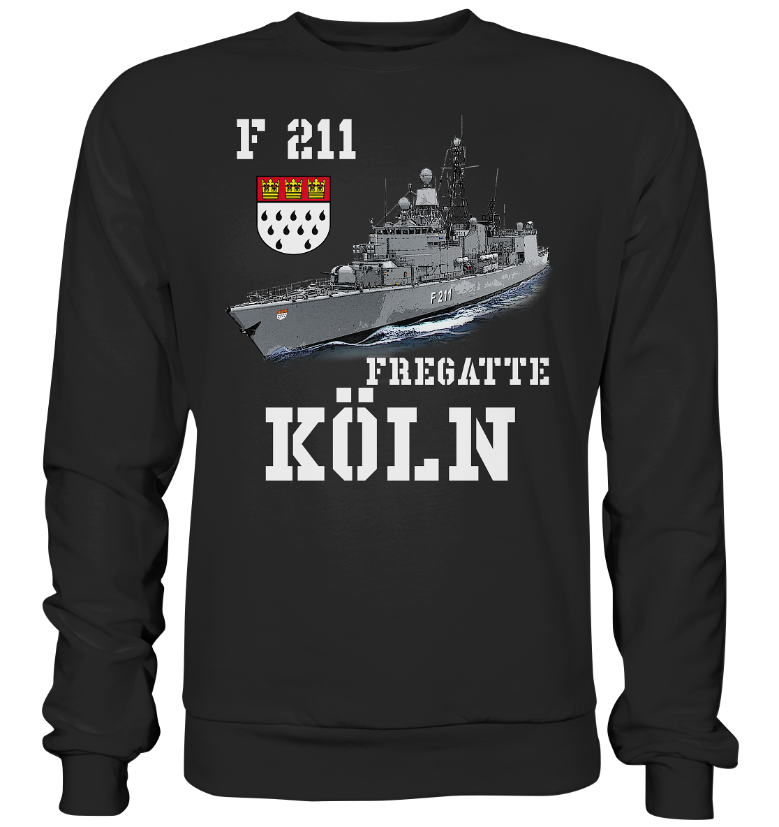 F211 Fregatte KÖLN - Premium Sweatshirt