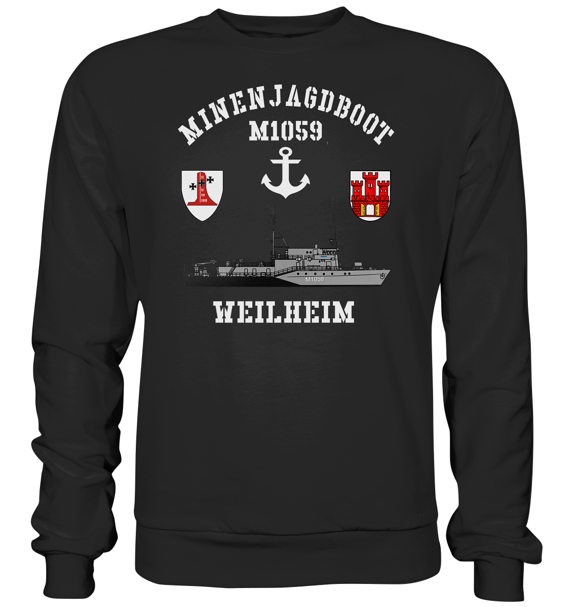 Mij.-Boot M1059 WEILHEIM Anker 1.MSG - Premium Sweatshirt