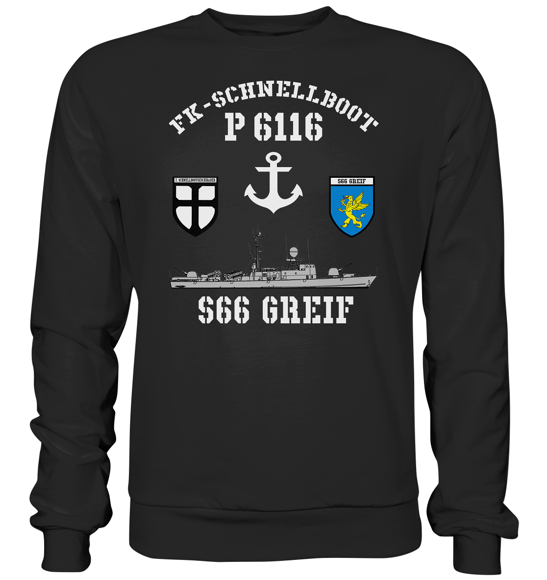 FK-Schnellboot P6116 GREIF 7.SG Anker - Premium Sweatshirt