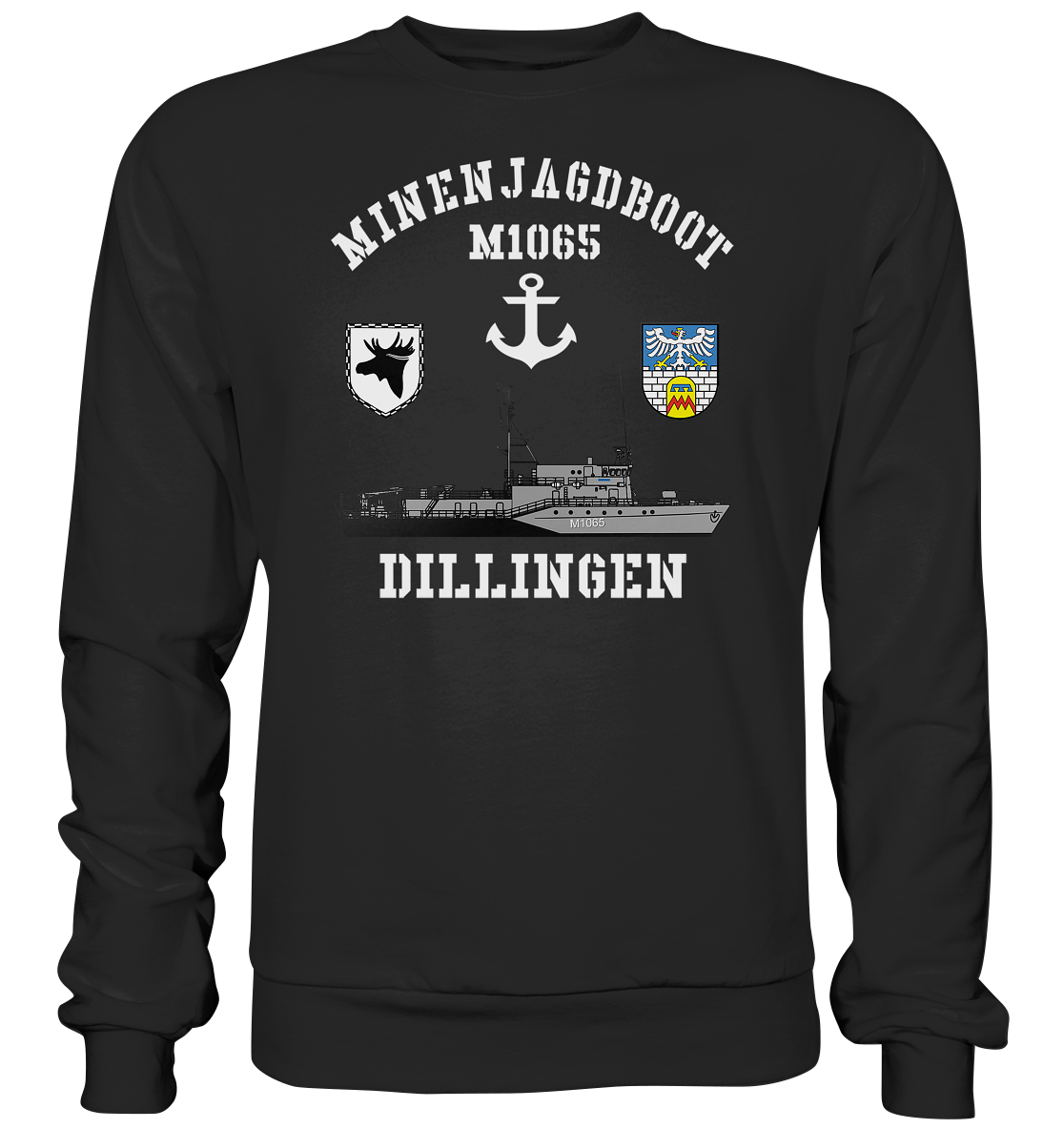 Mij.-Boot M1065 DILLINGEN Anker 3.MSG - Premium Sweatshirt