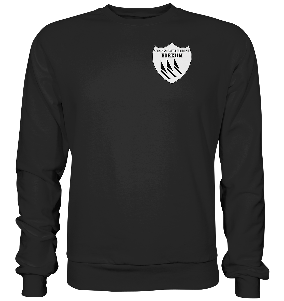 Seemannschaftslehrgruppe BORKUM Brustwappen - Premium Sweatshirt