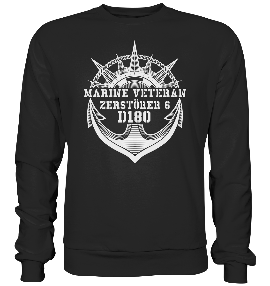 D180 ZERSTÖRER6 Marine Veteran - Premium Sweatshirt