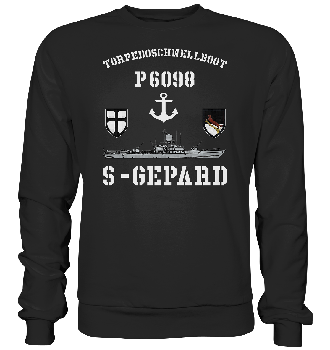 Torpedoschnellboot P6098 S-GEPARD Anker - Premium Sweatshirt