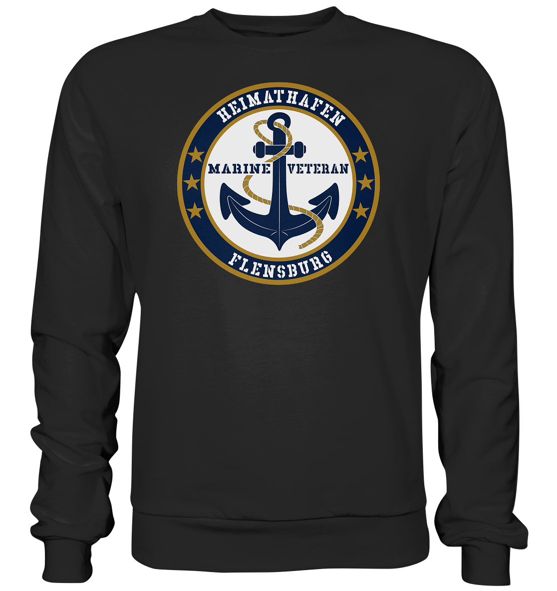 Marine Veteran Heimathafen FLENSBURG - Premium Sweatshirt