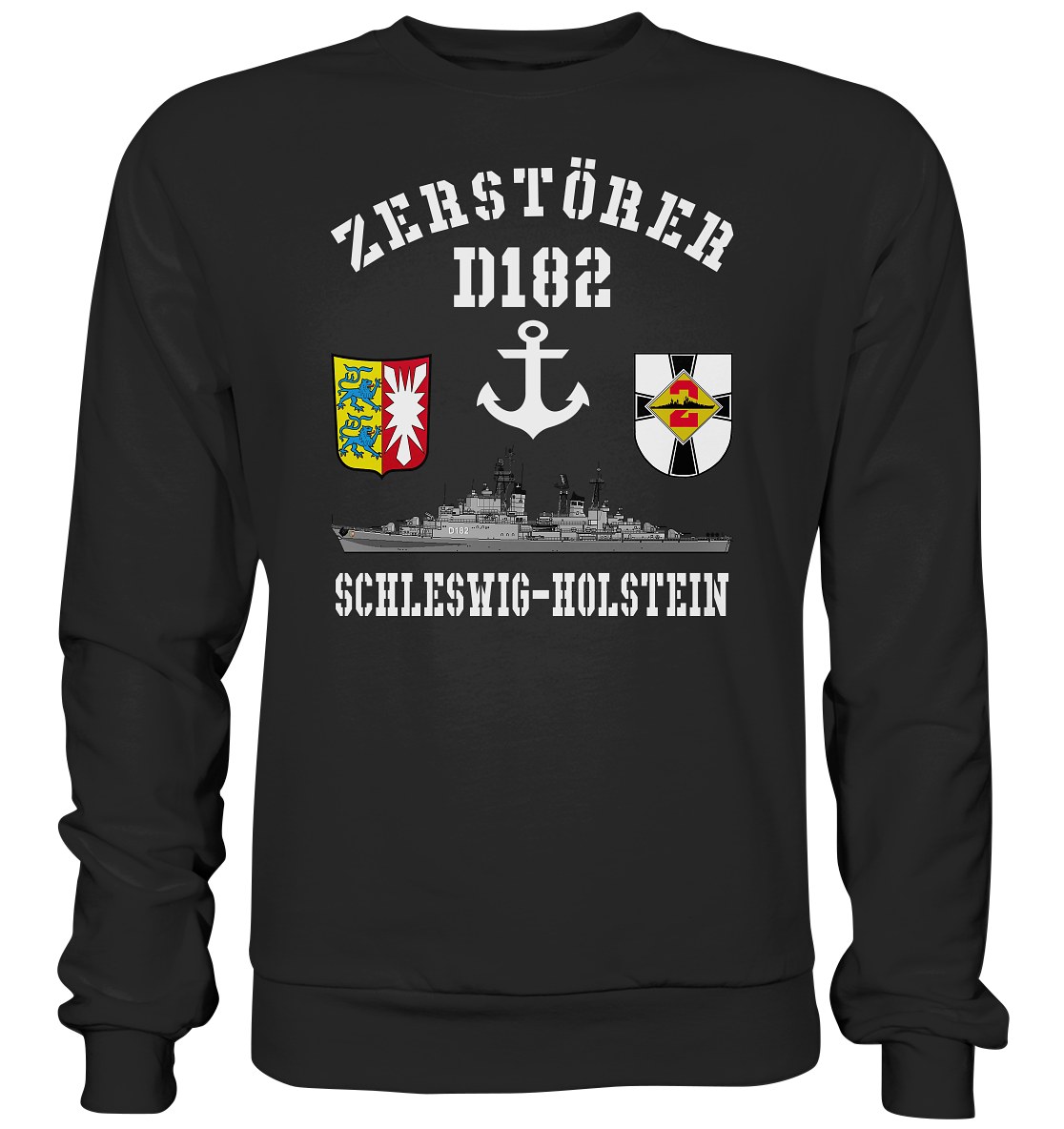 Zerstörer D182 SCHLESWIG-HOLSTEIN Anker - Premium Sweatshirt