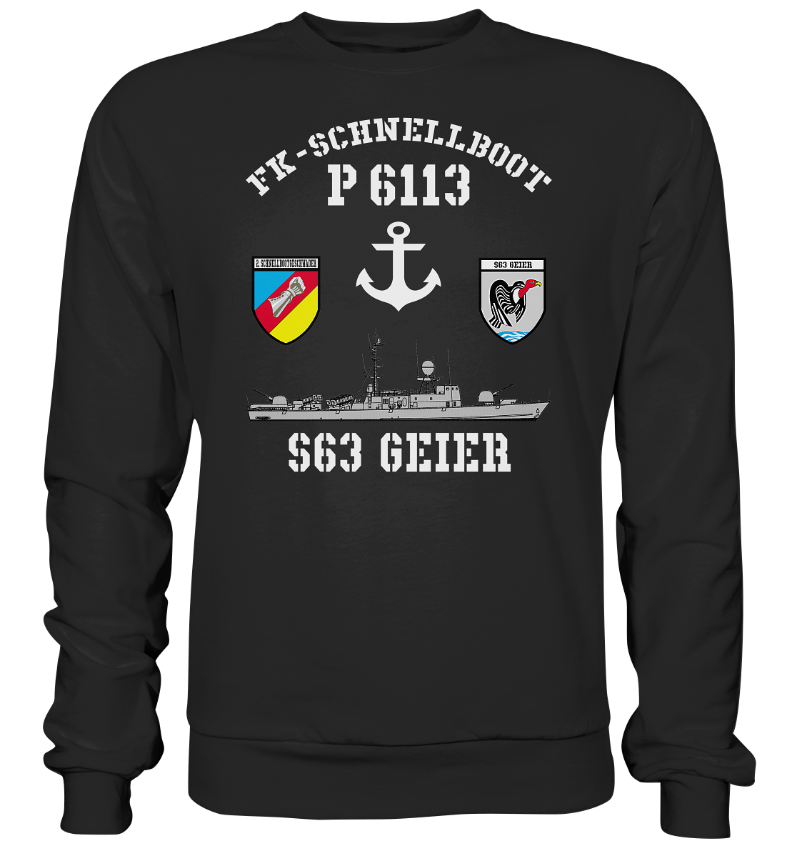 FK-Schnellboot P6113 GEIER 2.SG Anker - Premium Sweatshirt